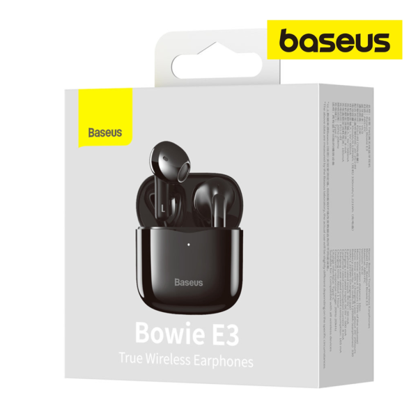 gsm.ma Accessoire Écouteurs Baseus True Wireless Bowie E3 Noir/Blanc