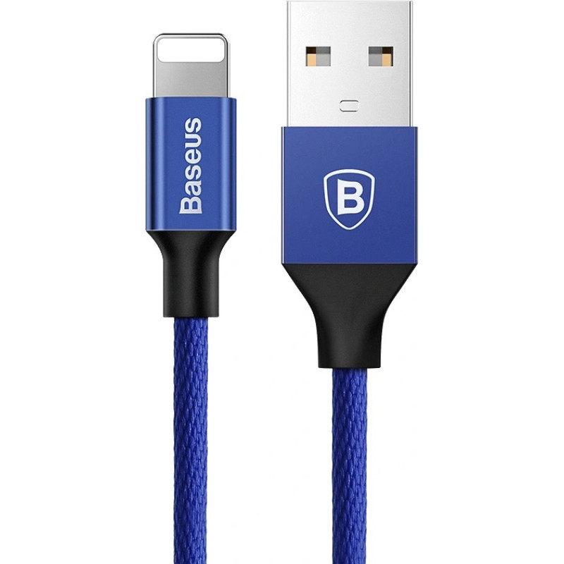 gsm.ma Accessoire Câble USB / USB vers  Lightning Baseus Yiven avec tresse matérielle 1,2M Bleu (CALYW-13)