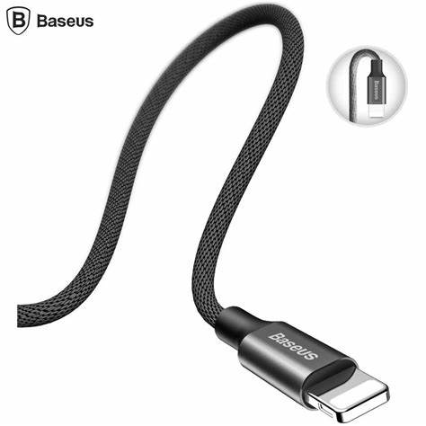 gsm.ma Accessoire Câble USB / USB vers  Lightning Baseus Yiven avec tresse matérielle 1,2M noir (CALYW-01)