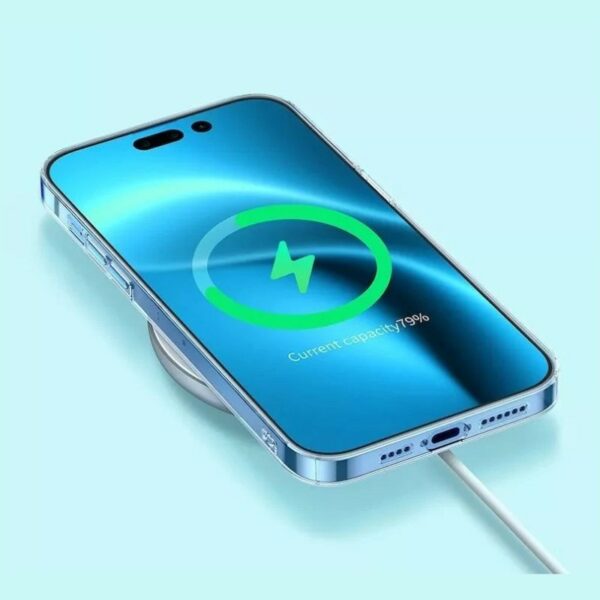 GSM Maroc Accessoire Coque Baseus Crystal Magnétique pour iPhone 14 Plus (+ verre) ARJC010002