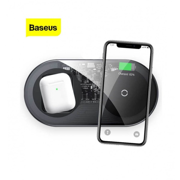 gsm.ma Accessoire baseus SIPMLE 2 IN 1 WIRELESS CHARGER