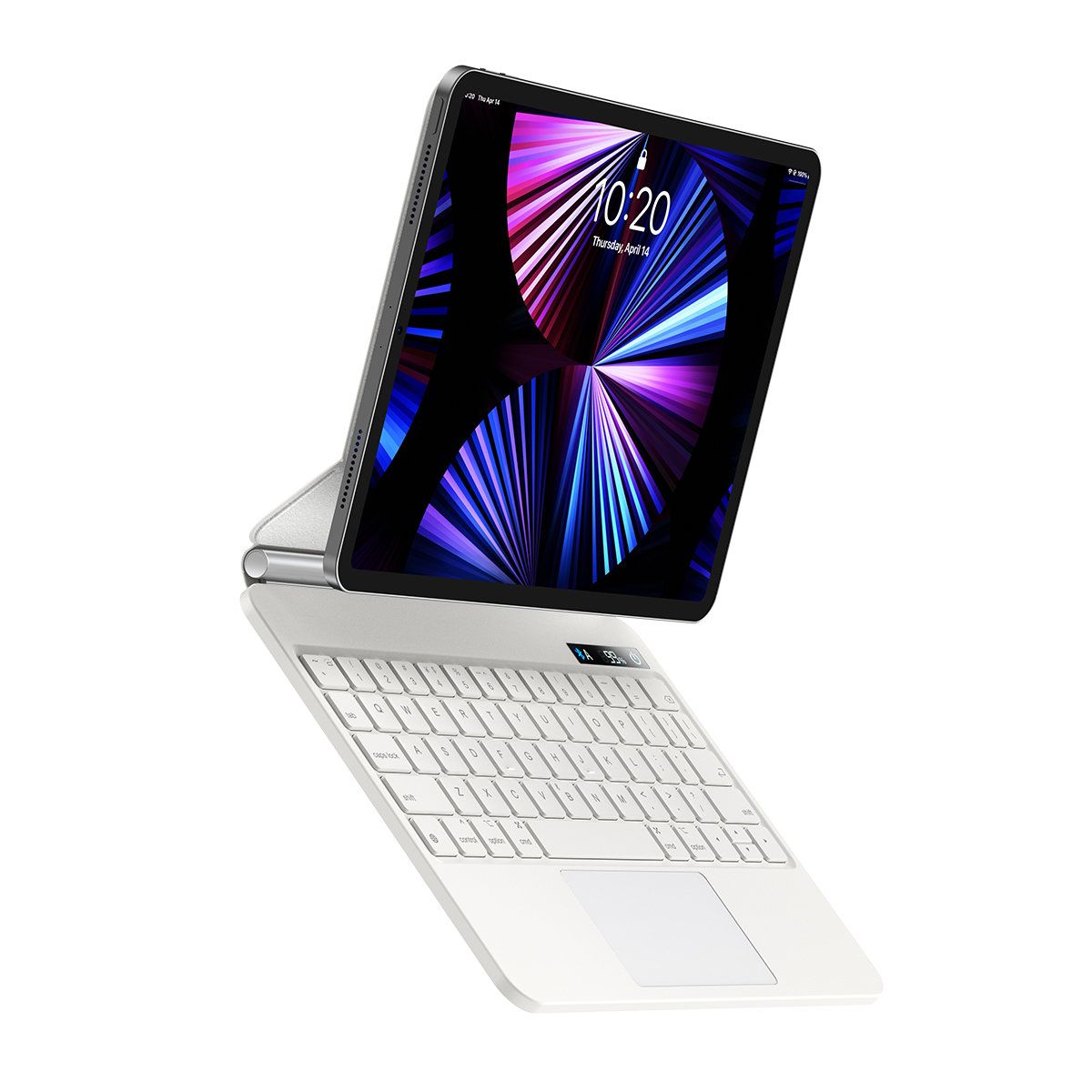 gsm.ma Accessoire Étui Baseus Brilliance Ipad Pro 12,9″ avec clavier blanc