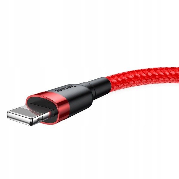 gsm.ma Accessoire Câble Baseus Cafule Rouge-Rouge| Câble USB – Lightning pour iPhone 2.4A 50cm (CALKLF-A09)