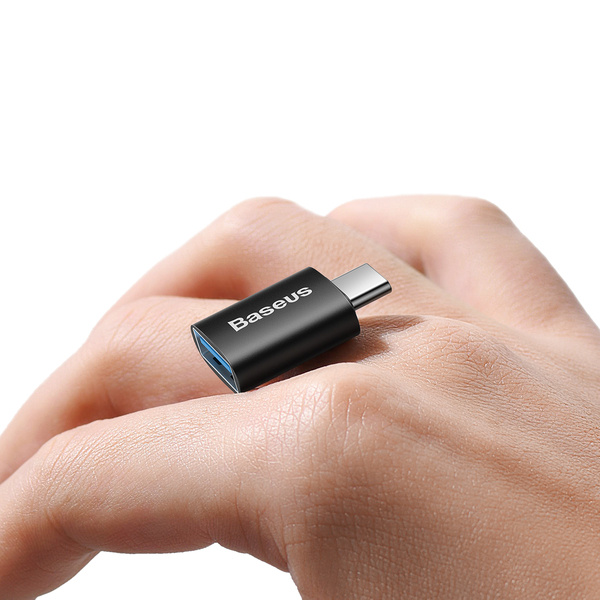 gsm.ma Accessoire Adaptateur Mini OTG Baseus Ingenuity Series Type-C vers USB-A 3.1 Noir