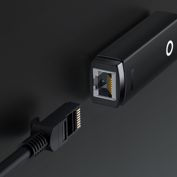 gsm.ma Accessoire Adaptateur Ethernet série Baseus Lite USB-A vers port LAN RJ45 (1000 Mbps) noir