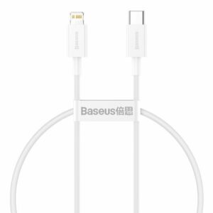 gsm.ma Accessoire Câble Baseus  USB-C Lightning vers iPhone Série Supérieure Power Delivery 20 W 25 cm (CATLYS-02)