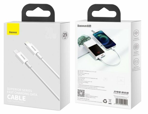 gsm.ma Accessoire Câble Baseus USB-C Lightning iPhone Série Supérieure