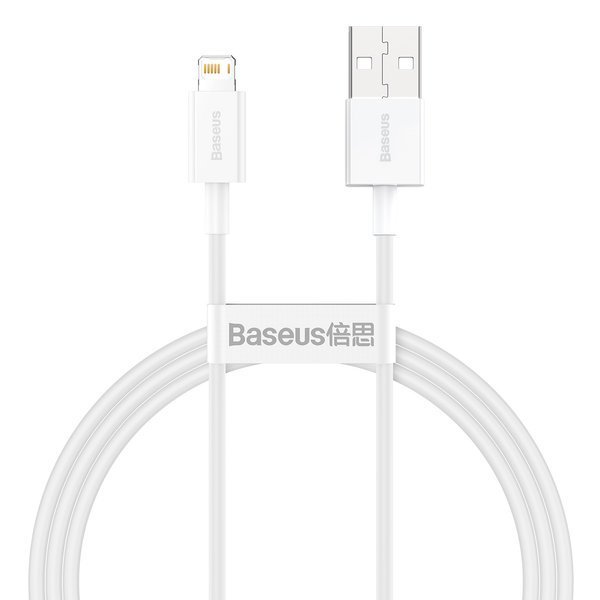 gsm.ma Accessoire Baseus Série Supérieure | Câble USB Blanc – Lightning pour iPhone 6 7 8