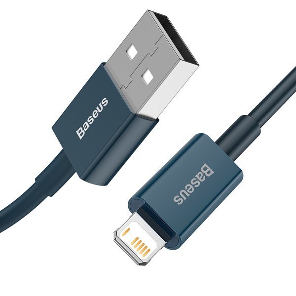 gsm.ma Accessoire Baseus Série Supérieure | Câble USB Bleu Lightning pour iPhone iPad 2m 2.4A (CALYS-C03)