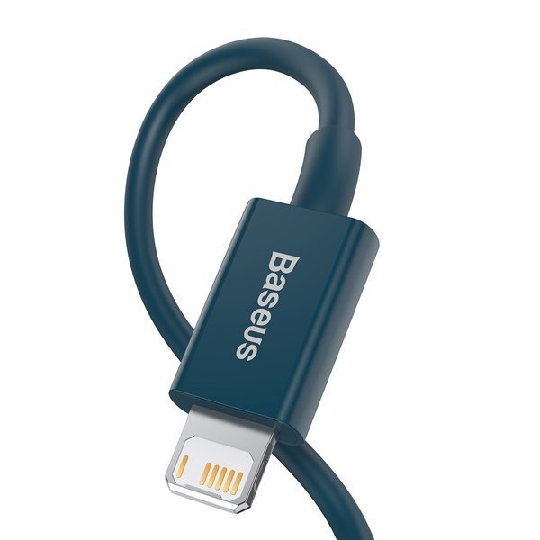 gsm.ma Accessoire Baseus Série Supérieure | Câble USB Bleu Lightning pour iPhone iPad 2m 2.4A (CALYS-C03)