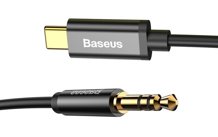 gsm.ma Accessoire Baseus Yiven M01 | Câble audio AUX plaqué or, adaptateur de Type-C USB-C vers Mini Jack 3.5 120 cm (CAM01-01)