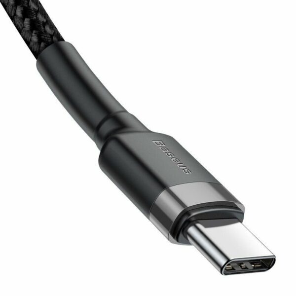 gsm.ma Accessoire Cable  Type-C to  Type-C Baseus CafulePD2.0 60W flash charging data line (20V 3A) 1m Gray+Black