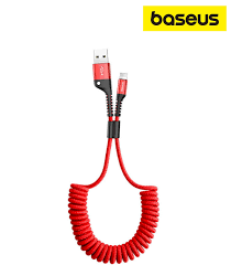 gsm.ma Accessoire Oeil de poisson Baseus | Ressort flexible renforcé Câble USB-C Type-C 1m Rouge (CATSR-09)