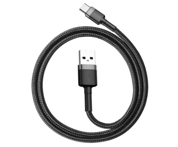 Image de Baseus Câble USB-C 0,5m Noir/Gris – CATKLF-AG1