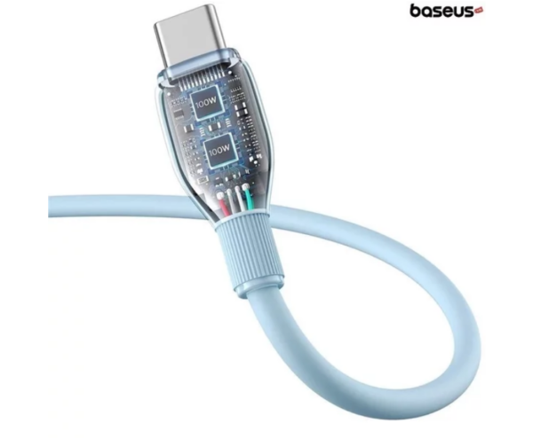 Image de Baseus Câble USB à USB-C 100W 1.2m Blanc – P10355703221-B1