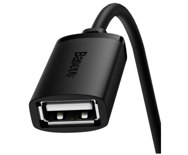 Image de Baseus Câble Extension USB 2.0 1.5m Noir – Modèle B00631101111-00