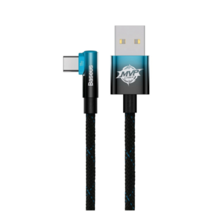 Image de Câble USB vers Type-C 100W/1M Baseus Noir et Bleu