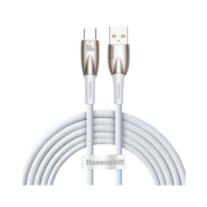 Image de Baseus Cable Glimmer USB vers TYPE-C 100W/1M Blanc – CADH000402