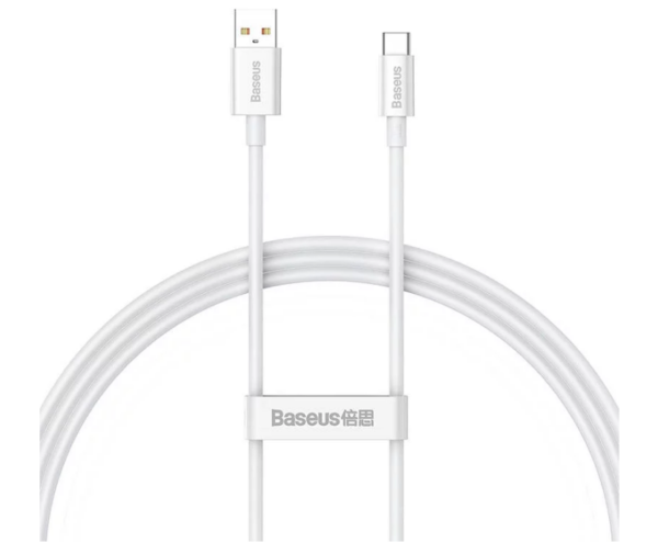 Image de Baseus Cable USB vers TYPE-C 100W/1M Blanc – P10320102214-01