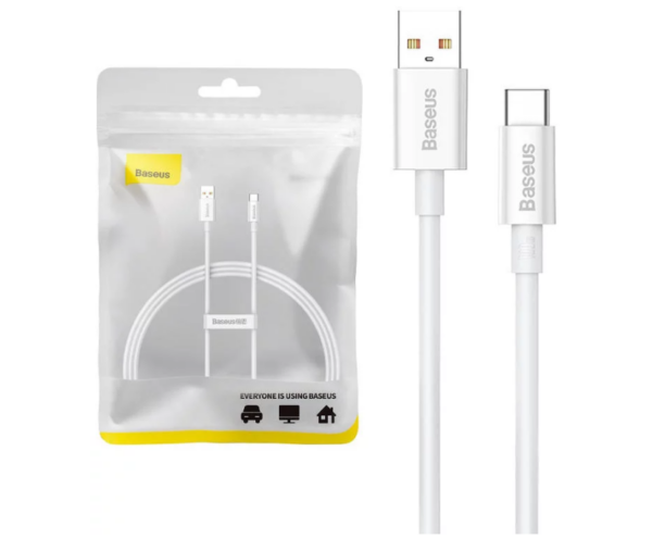 Image de Baseus Cable USB vers TYPE-C 100W/1M Blanc – P10320102214-01