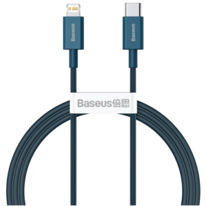 Image de Baseus Câble Type-C vers iPhone PD 20W 1m Bleu CATLYS-A03