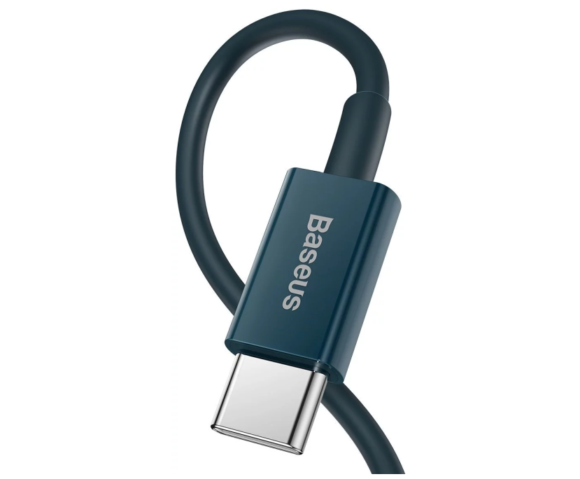 Image de Baseus Câble Type-C vers iPhone PD 20W 1m Bleu CATLYS-A03 Image de Baseus Câble Type-C vers iPhone PD 20W 1m Bleu CATLYS-A03