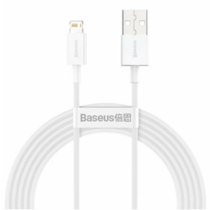Baseus Câble USB-Lightning 2m 2.4A Blanc – CALYS-C02
