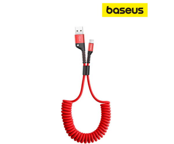 Image de Baseus Câble de Données USB vers iPhone – 1M / 2A – Rouge – CATSR-09