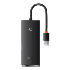Baseus Adapteur USB HUB 4-Port USB 25cm Noir – Modèle WKQX080001