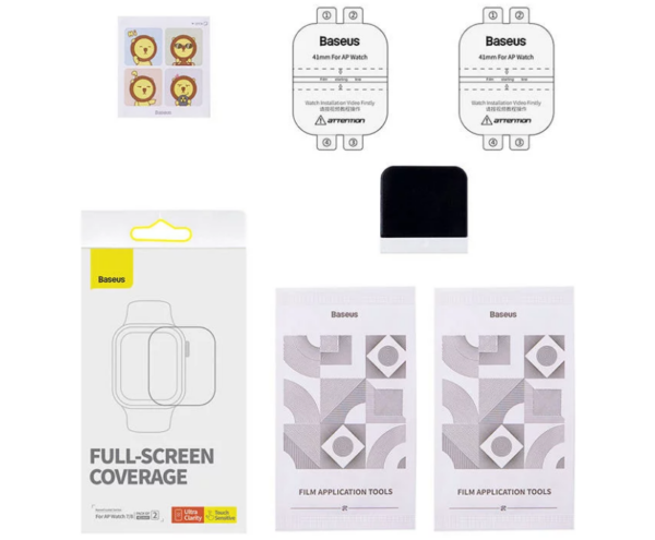 Image de Baseus 2x Films Protection Apple Watch 41mm – P6001510B201-02