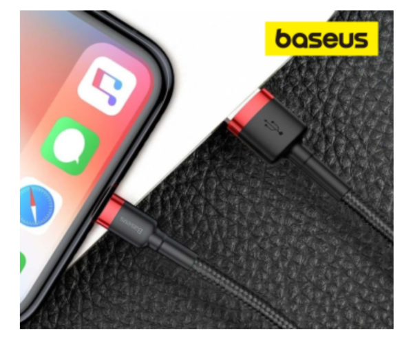 Image de Baseus Câble USB-Lightning 50cm Noir/Rouge – CALKLF-A19