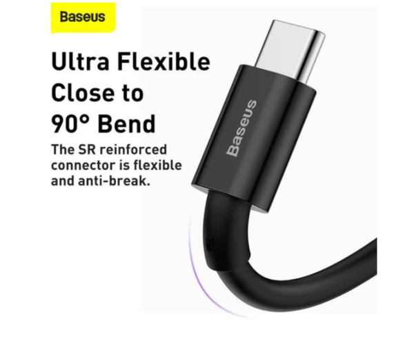 Image de Baseus Câble USB-A vers USB-C 2m 66W Noir CATYS-A01