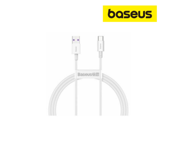 Image de Baseus Câble USB – USB-C 1m 6A 66W Blanc – CATYS-02