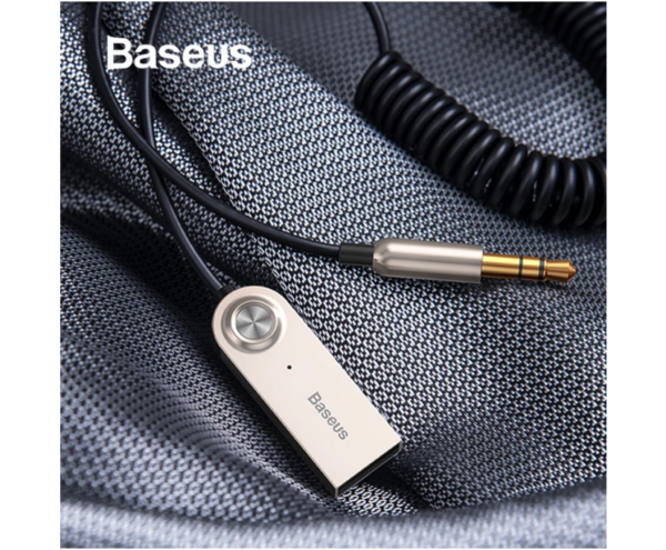 Image de Adaptateur audio Bluetooth 5.0 Baseus BA01 avec câble récepteur AUX jack noir (CABA01-01)