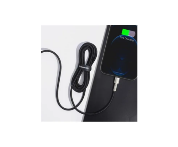 Image de Baseus Câble USB Lightning 2.4A 2m Noir – CALJK-B01