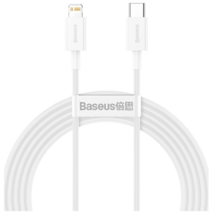 Baseus Câble Type-C vers Lightning 20W 2M – Blanc – CATLYS-C02