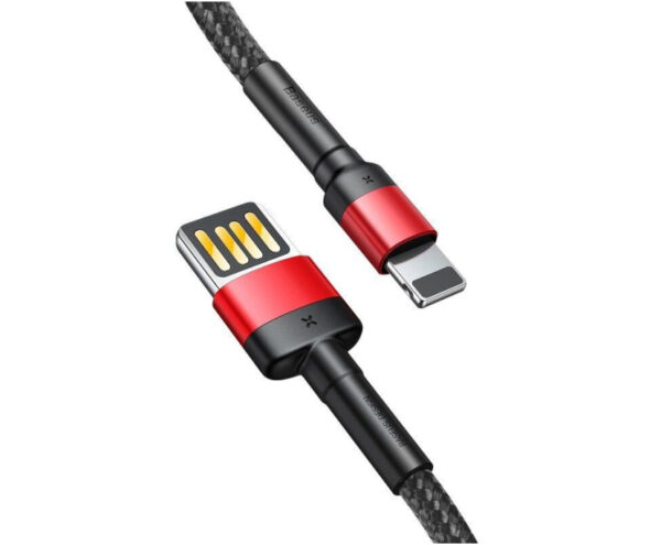 Image de Baseus Câble USB Lightning 1m 2.4A Noir-Rouge