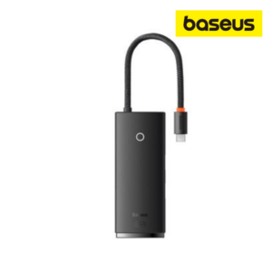 Baseus Adaptateur 5 en 1 Type-C vers HDMI+USB3.0*3+PD Noir – Modèle WKQX040001
