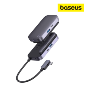 Baseus Adapteur 4-Port Type-C HUB -gris – WKWJ000013