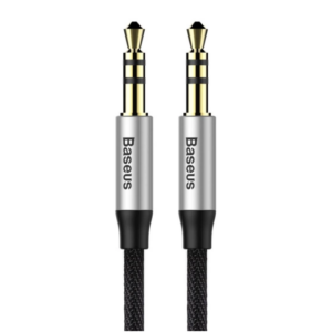 Image de Baseus Cable Audio Male to Male 1m Silver+Black – -CAM30-BS1	Baseus Cable Audio Male to Male 1m Silver+Black – -CAM30-BS1
