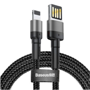 Image de Câble Lightning vers USB 2.4A Baseus 1m – Noir/Gris CALKLF-GG1