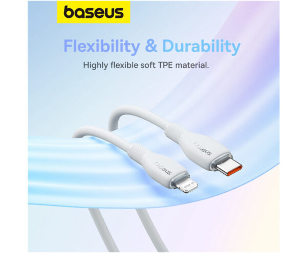 Image de Baseus Câble Type-C à IP 20W 1.2m Blanc – P10355701221-B1