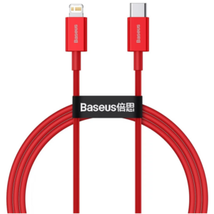 Image de Baseus Câble Type-C vers iPhone PD 20W 1m – Rouge -CATLYS-A09