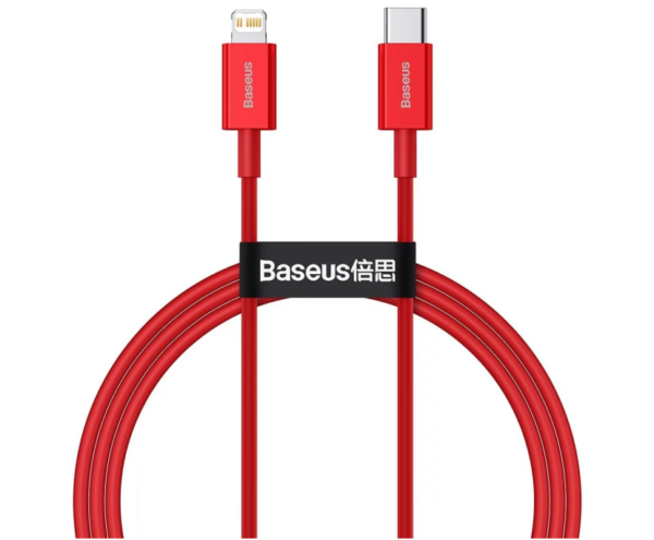 Image de Baseus Câble Type-C vers iPhone PD 20W 1m – Rouge -CATLYS-A09
