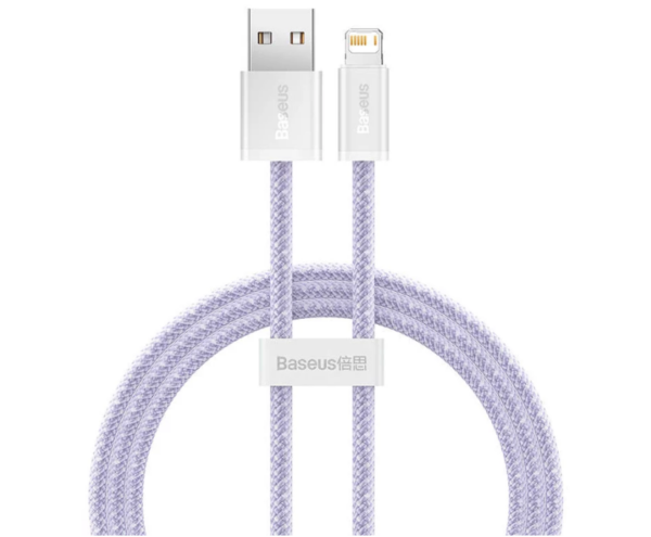 Image de Baseus Câble USB-Lightning Violet 1m – Modèle CALD040005