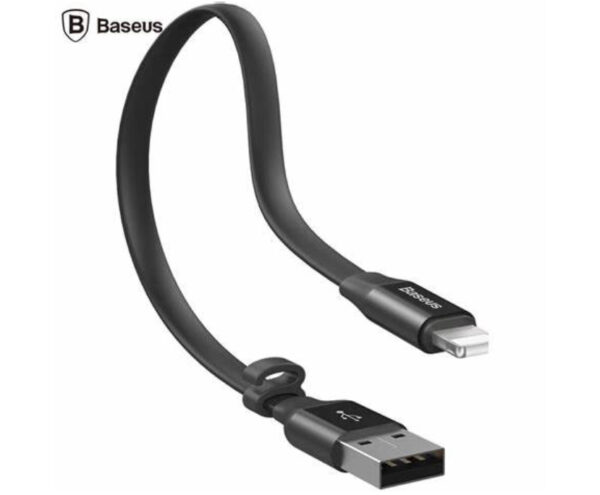 Image de Baseus Câble USB-Lightning 23cm 2A Noir – CALMBJ-01