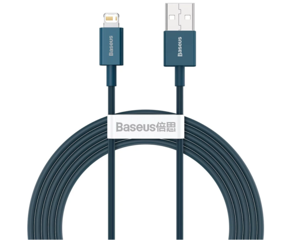 Image de Baseus Cable USB to iP 2.4A 2m -blue- CALYS-C03