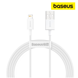 Image de Câble USB vers Lightning 2.4A Baseus 1.5m – Blanc CALYS-B02