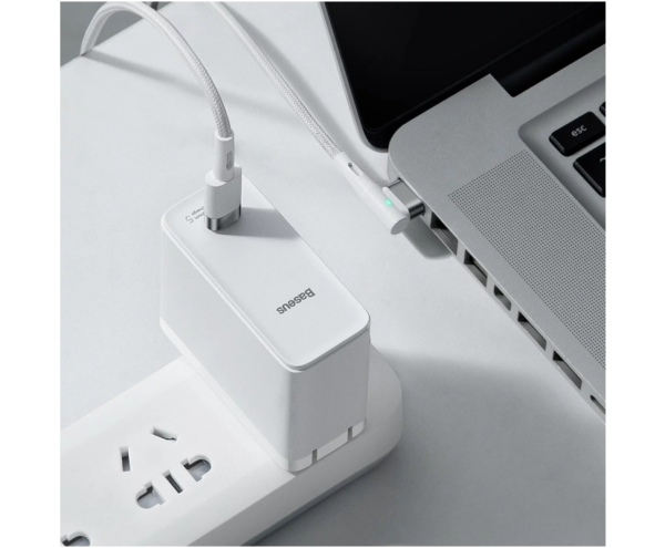 Image de Câble Baseus Power vers Type-C pour MacBook 60W 2m en Forme de L – CATXC-W02
