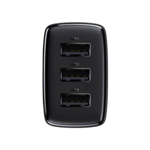 Image de Chargeur 3 ports USB Baseus 17W noir (CCXJ020101)
